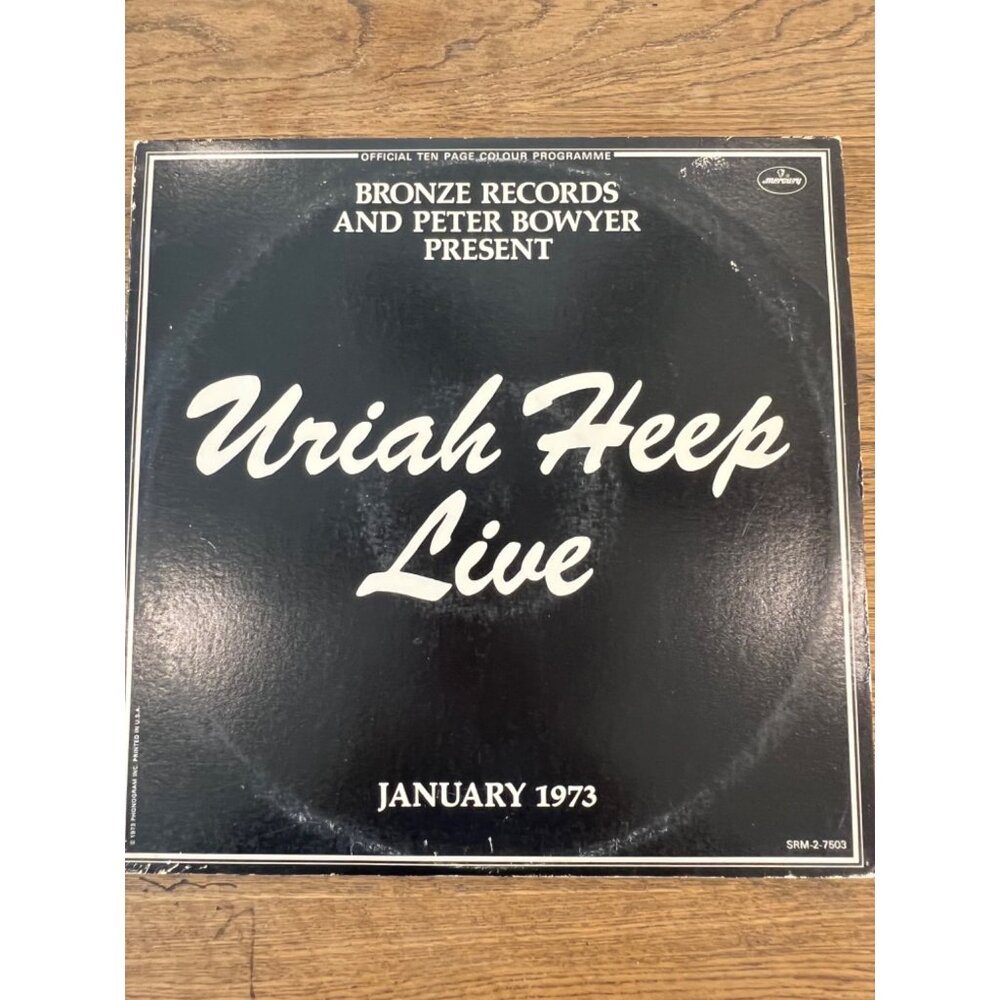 Uriah Heep Live Vinyl LP Record Album 1973 Mercury SRM-2-7503 Classic Rock